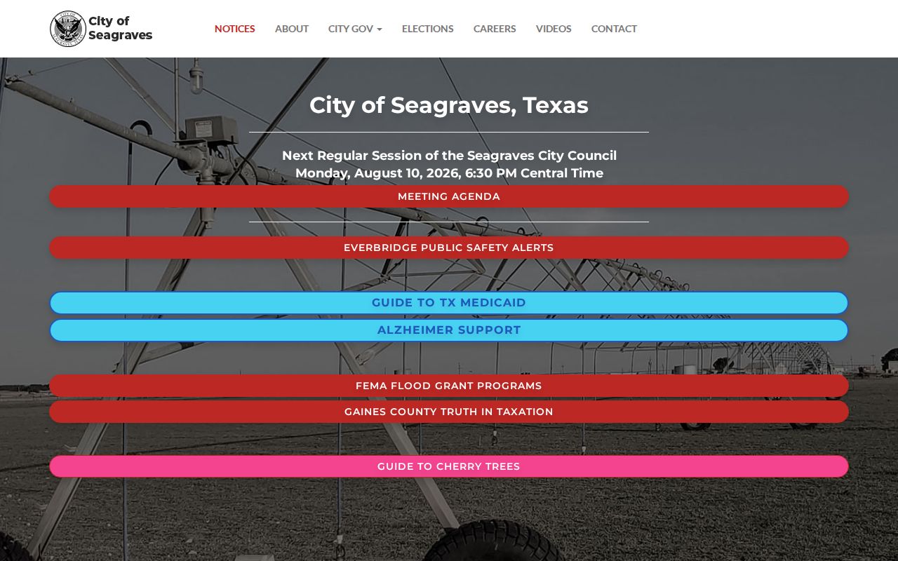 Seagraves city hall criminal record offices